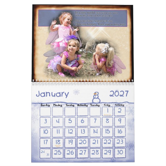 A TINY WISH GRANTED CALENDAR (Jan 2027)