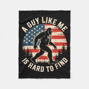 A To Like Hard Find Bigfoot American Fleece Blanket
