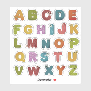 A To Z Alphabet Stick On Letters Sticker