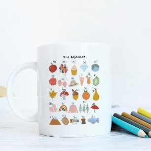 A to Z Alphabet with Pictures Kids Mug