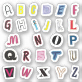 ICONIC Sugar Pop Korean Hangul Alphabet Removable Sticker Pack