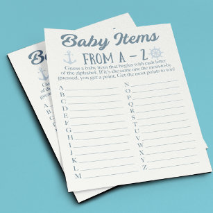 Nautical Baby Shower Games