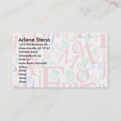 A to Z Business Card