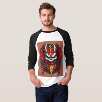 A TO Z design for outfit with Fierce Dragon Skull T-Shirt