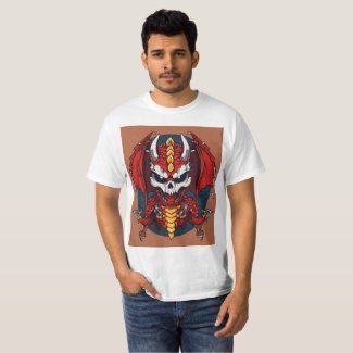 A TO Z design for outfit with Fierce Dragon Skull T-Shirt