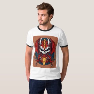 A TO Z design for outfit with Fierce Dragon Skull T-Shirt