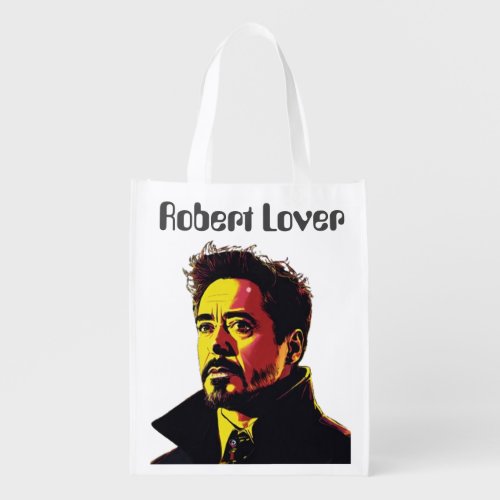A TO Z Fashion Statement With Robert Downey Jr Grocery Bag