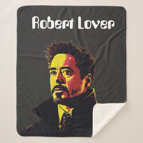 A TO Z Fashion Statement With Robert Downey Jr Sherpa Blanket