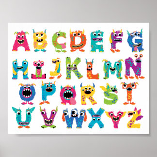 A to Z Letters for Teaching Poster