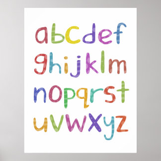 A to Z - poster print