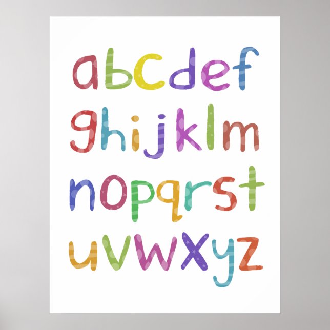 A to Z  - poster print (Front)