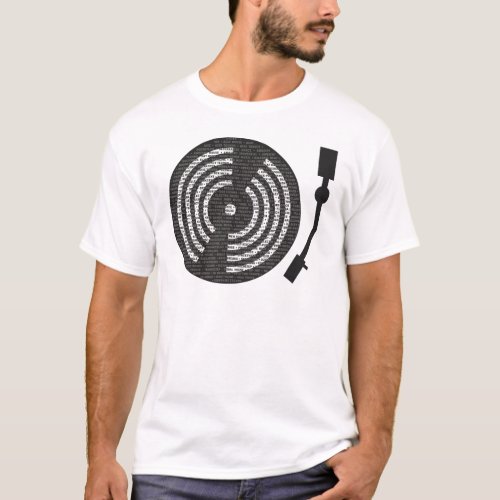 A to Z Turntable T_shirt