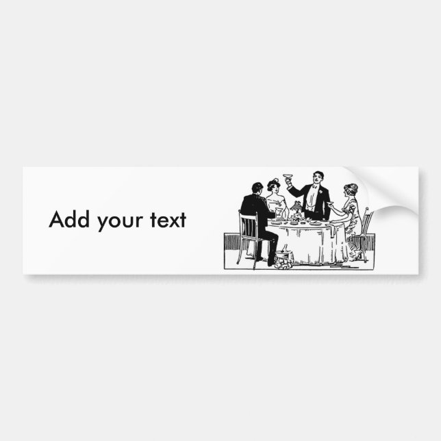 A toast bumper sticker (Front)