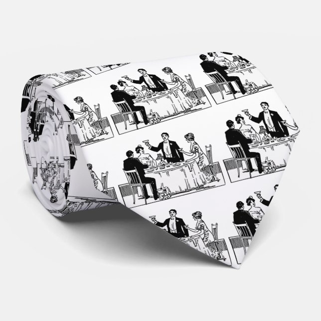 A toast neck tie (Rolled)