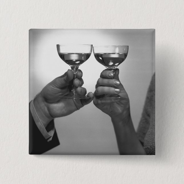 A Toast Pinback Button (Front)