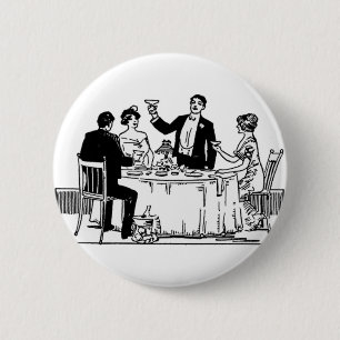 A toast pinback button