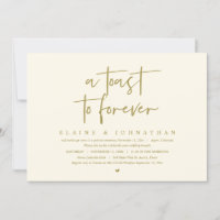 A Toast To Forever, Wedding Elopement Brunch Party