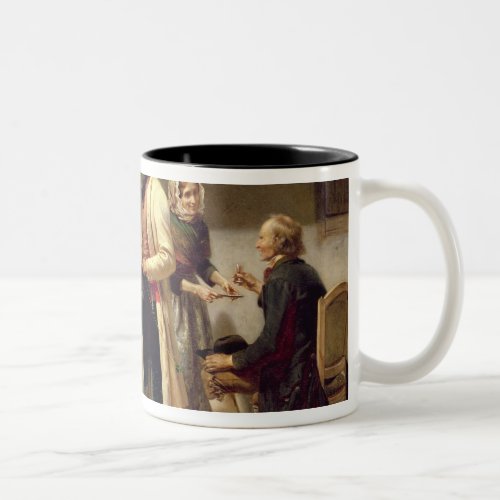 A toast to the engaged couple Two_Tone coffee mug