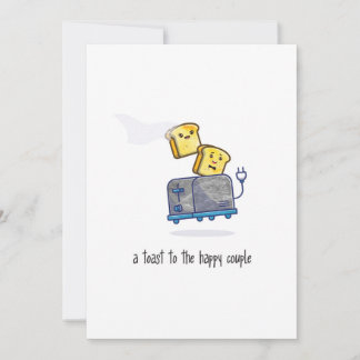 A toast to the happy couple! Wedding congrats card