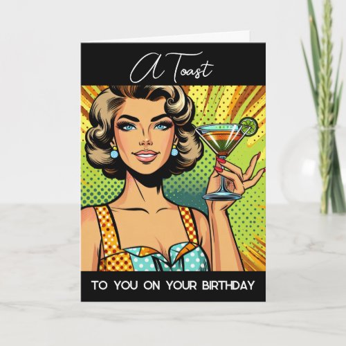 A Toast to You on Your Birthday Card