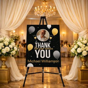 A Toast to Your Service Photo Sign