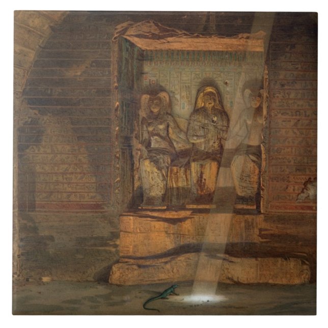 A Tomb at El-Kab, one of 24 illustrations produced Ceramic Tile (Front)