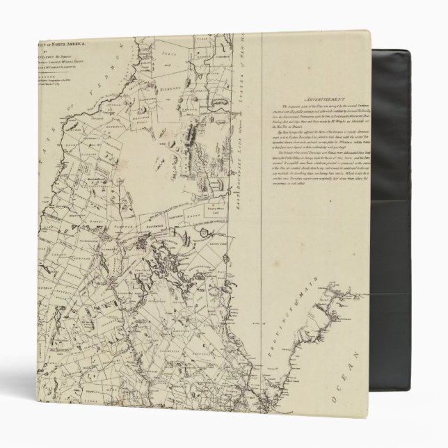 A Topographical Map 3 Ring Binder (Front/Inside)