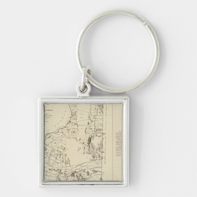 A Topographical Map Keychain (Front)