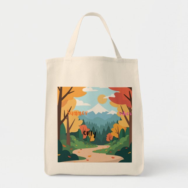 A tote bag with design (Front)