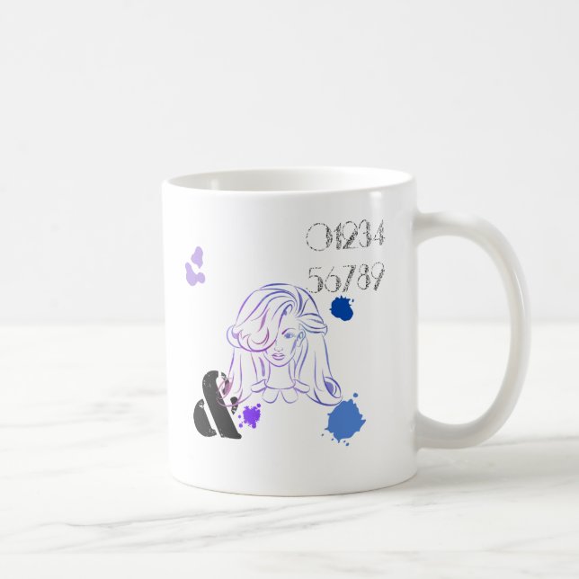 A Touch of Color Watercolor Splatters Coffee Mug (Right)