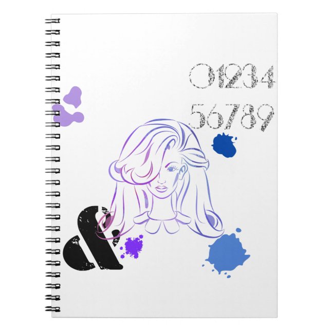 A Touch of Color Watercolor Splatters Notebook (Front)