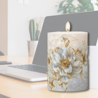 A Touch of Gold Pillar Candle