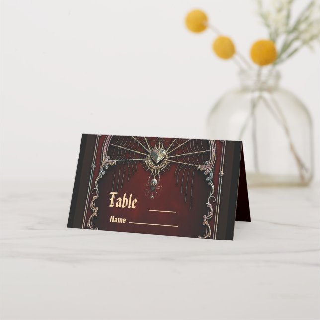 A touch of Gothic magic,  Place Card (Front)
