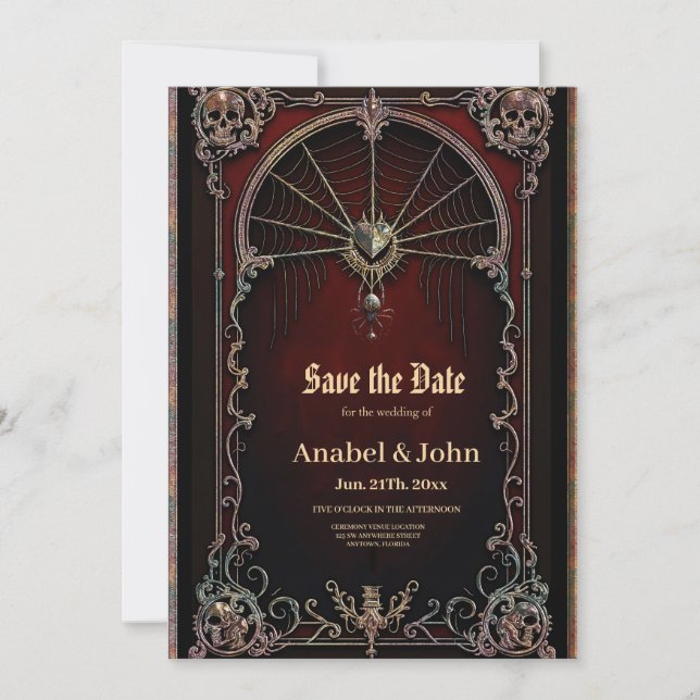 A touch of Gothic magic, Save The Date (Front)
