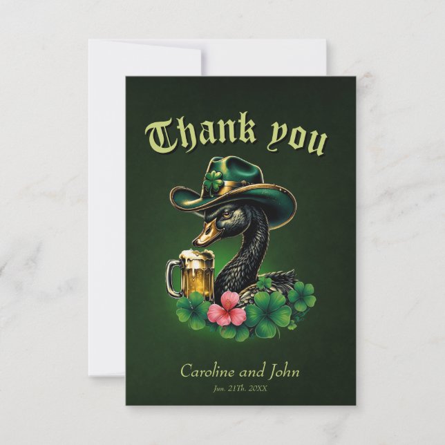 A touch of Ireland: Thank You Card (Front)