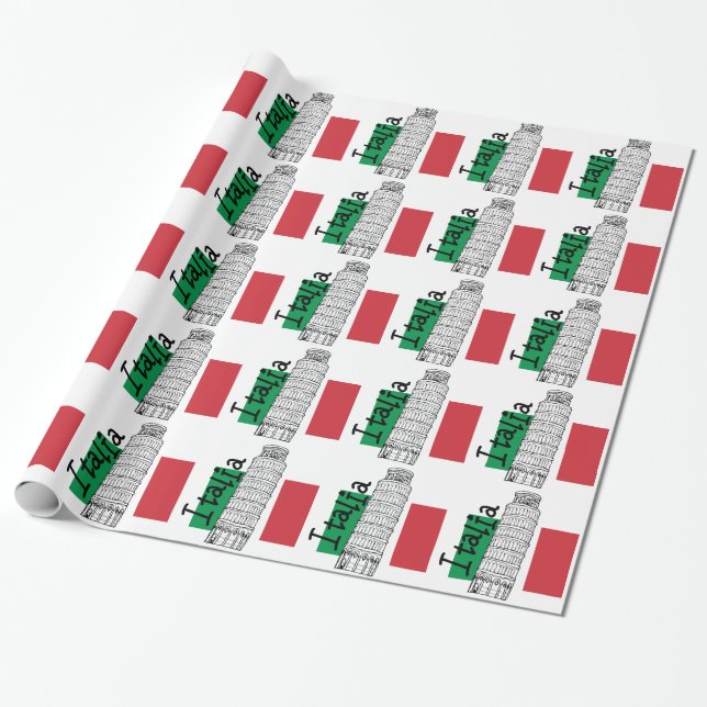A Touch of Italy Wrapping Paper (Unrolled)