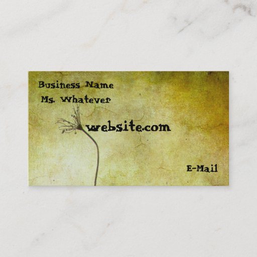 Customizable A Touch Of Nature Business Cards