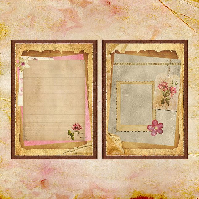 A Touch of Pink Junk Journal Page (Creator Uploaded)