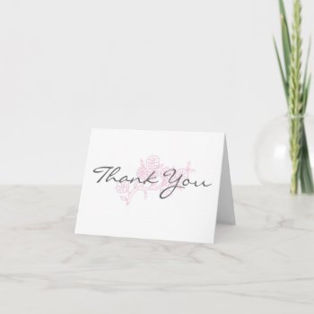 A Touch Of Pink Thank You by Stephie421 at Zazzle