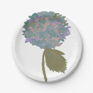 A Touch of Purple Chrysanthemum Paper Plates
