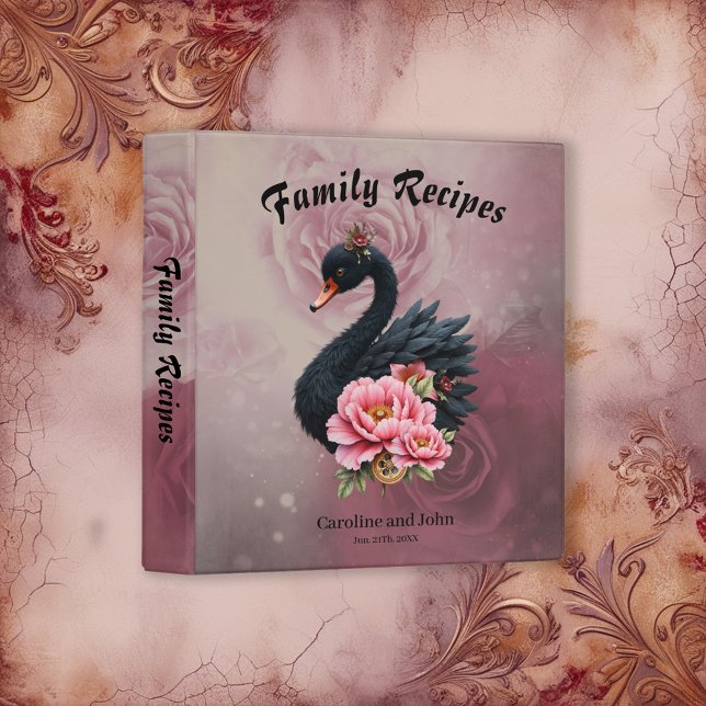 A touch of rose and swan's glow. 3 ring binder (Creator Uploaded)