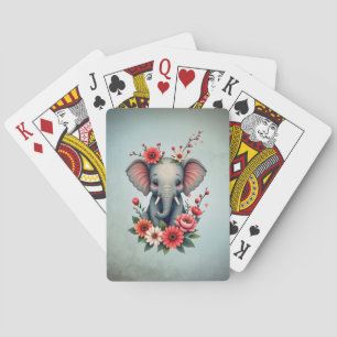 A touch of summer: The baby elephant  Poker Cards