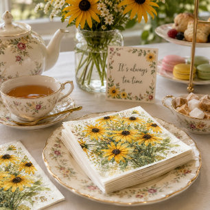 A touch of sunshine sunflower napkins