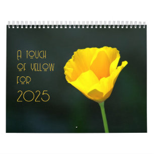 a touch of yellow for 2025 calendar