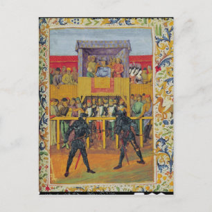 A Tournament of Hand-to-Hand Combat Postcard