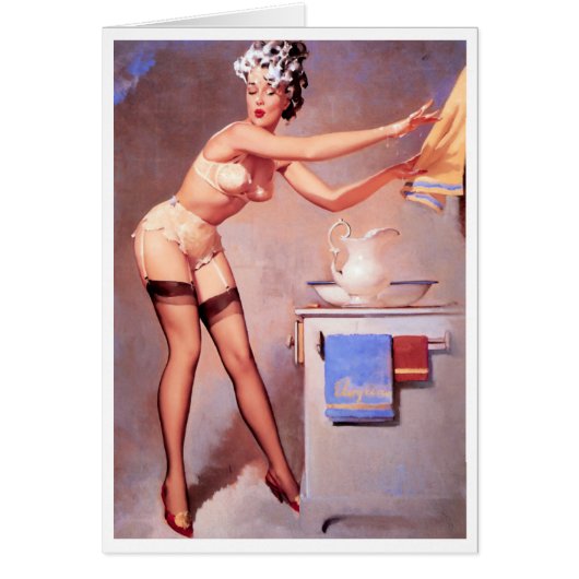 A Towel Please Pin Up Cards (Front)