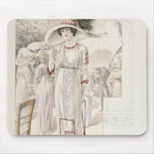 A town dress, from 'Les Grandes Modes de Paris' Mouse Pad
