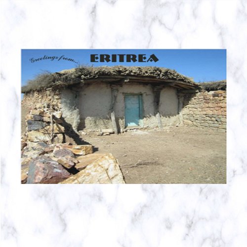 A Traditional Home in Eritrea Postcard