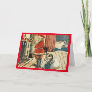A traditional Japanese Christmas Card. Holiday Card