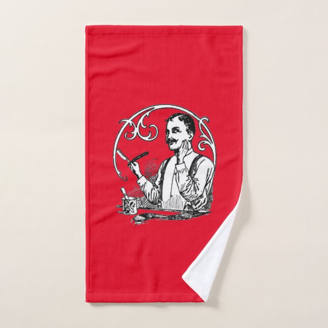 A Traditional Shaver's Hand Towel (Hand Towel)